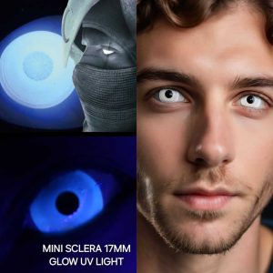 Ideales para destacar: nuestros lentes de contacto brillan intensamente bajo luz ultravioleta, perfectos para fiestas, shows y eventos nocturnos. (Incluye kit con líquido y portalentes sencillo)