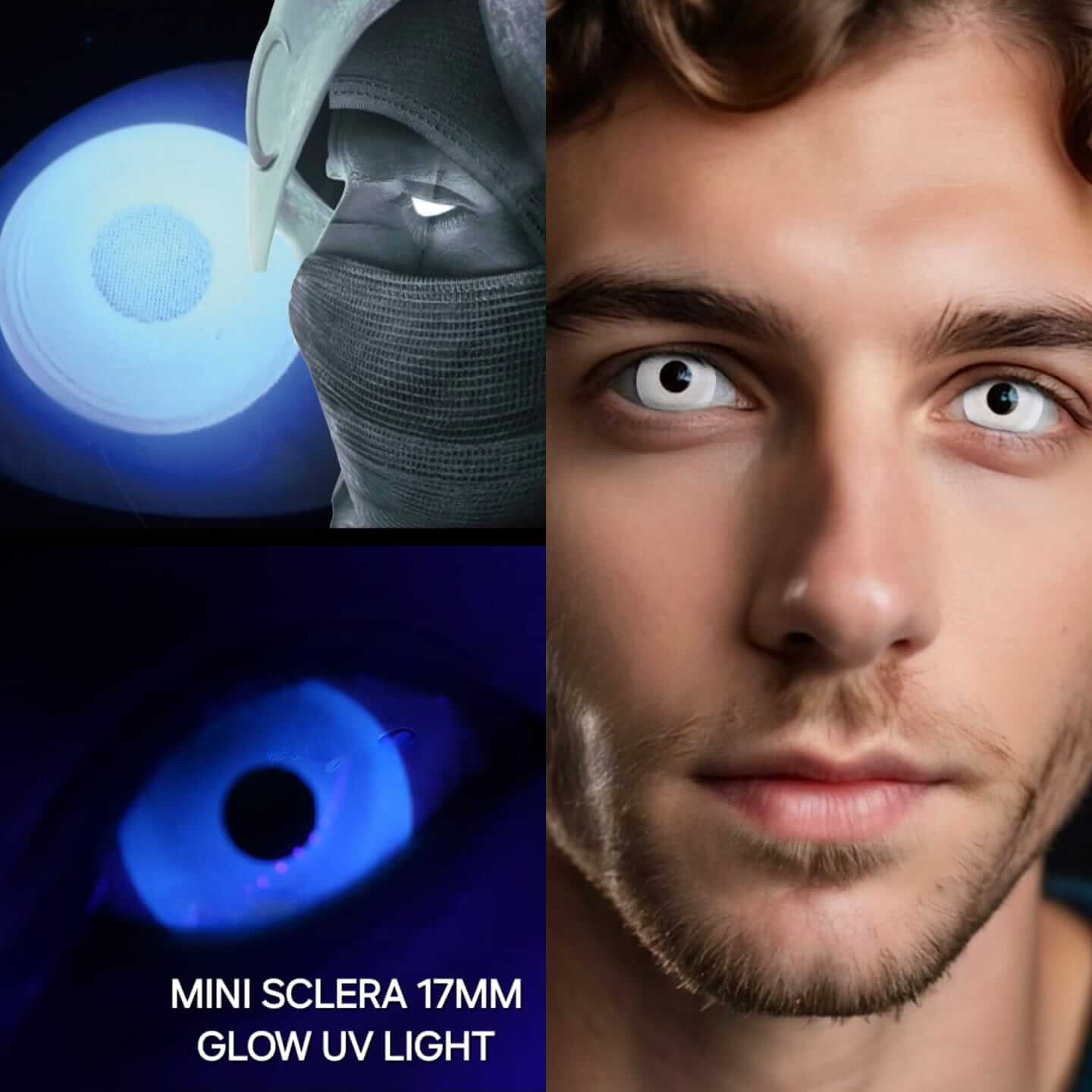 Ideales para destacar: nuestros lentes de contacto brillan intensamente bajo luz ultravioleta, perfectos para fiestas, shows y eventos nocturnos. (Incluye kit con líquido y portalentes sencillo)